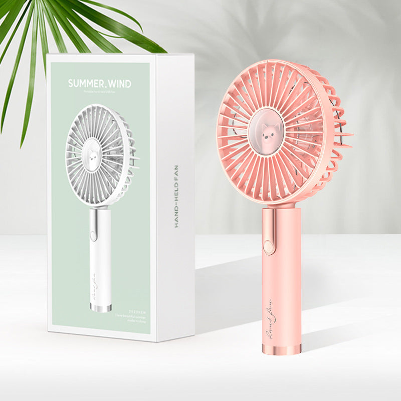 Portable USB Rechargeable Mini Handle Fan With Base - Quiet and powerful
(French version) Mini handheld Fan USB rechargeable portable