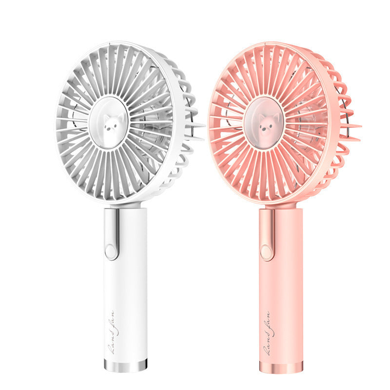 Portable USB Rechargeable Mini Handle Fan With Base - Quiet and powerful
(French version) Mini handheld Fan USB rechargeable portable