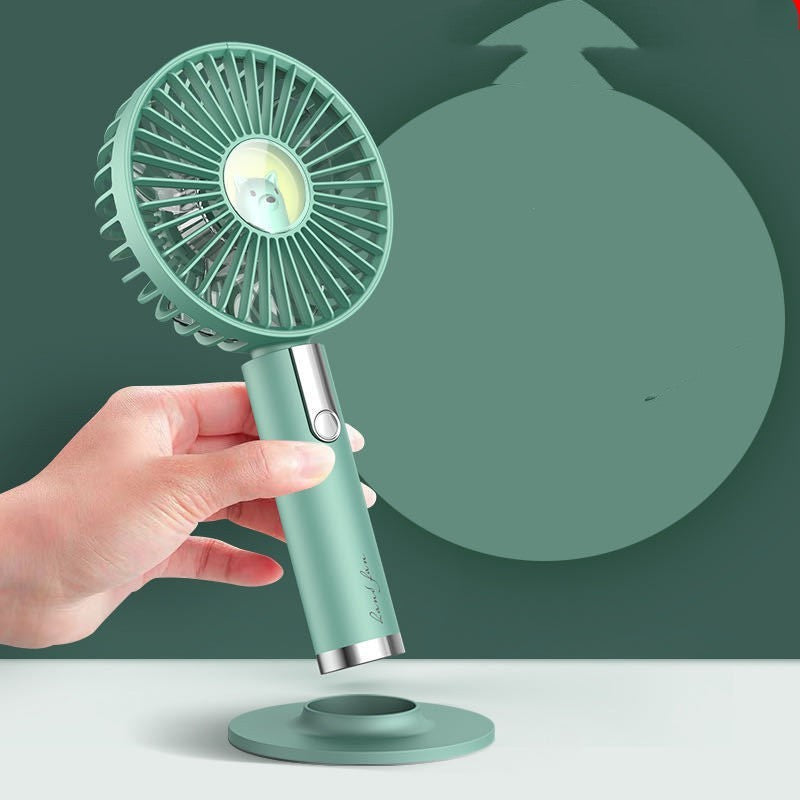 Portable USB Rechargeable Mini Handle Fan With Base - Quiet and powerful
(French version) Mini handheld Fan USB rechargeable portable
