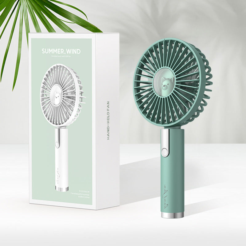 Portable USB Rechargeable Mini Handle Fan With Base - Quiet and powerful
(French version) Mini handheld Fan USB rechargeable portable