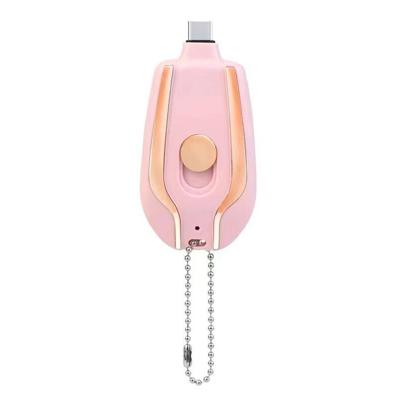 1500mAh Mini Power Emergency Pod Keychain Charger for Iphone, Adroid & Type-C Ultra-Compact Mini Battery Pack Fast Charging Backup Power Bank
Mini  Batterie externe 1500 mAh - Chaegeur porte cles Pour Iphone, Androide & Type-C