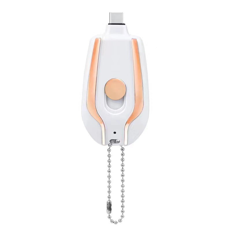 1500mAh Mini Power Emergency Pod Keychain Charger for Iphone, Adroid & Type-C Ultra-Compact Mini Battery Pack Fast Charging Backup Power Bank
Mini  Batterie externe 1500 mAh - Chaegeur porte cles Pour Iphone, Androide & Type-C