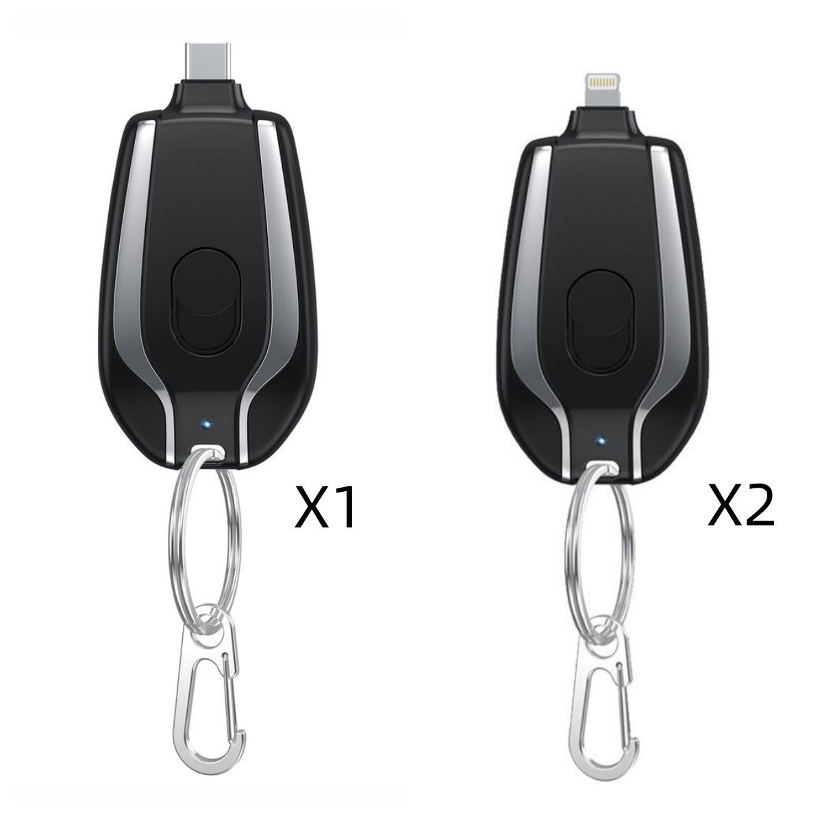 1500mAh Mini Power Emergency Pod Keychain Charger for Iphone, Adroid & Type-C Ultra-Compact Mini Battery Pack Fast Charging Backup Power Bank
Mini  Batterie externe 1500 mAh - Chaegeur porte cles Pour Iphone, Androide & Type-C